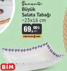 BÜYÜK SALATA TABAĞI ~23X16 CM BÜYÜK SALATA TABAĞI ~23X16 CM